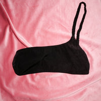 Linen set N1. One strap bra and black classic panties – LovelyEva
